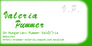 valeria pummer business card